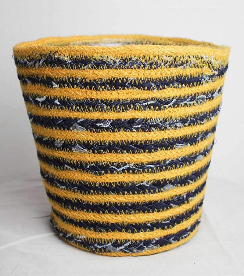 Denim, Jute made planter